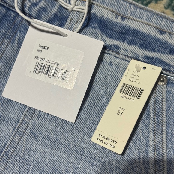 NWT Anthropologie Pistola Distressed Washed Barrel High Waisted Jeans Size 31 - Picture 4 of 10